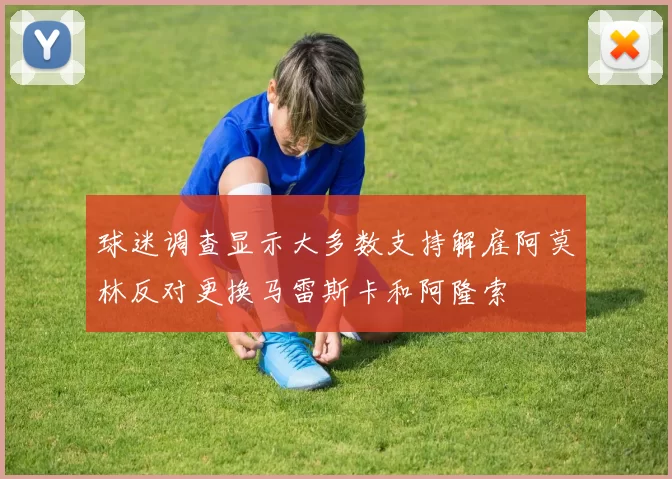 球迷调查显示大多数支持解雇阿莫林反对更换马雷斯卡和阿隆索