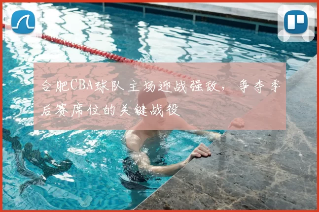 合肥CBA球队主场迎战强敌,争夺季后赛席位的关键战役